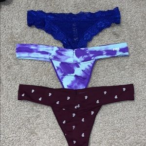 3 pairs of pink underwear